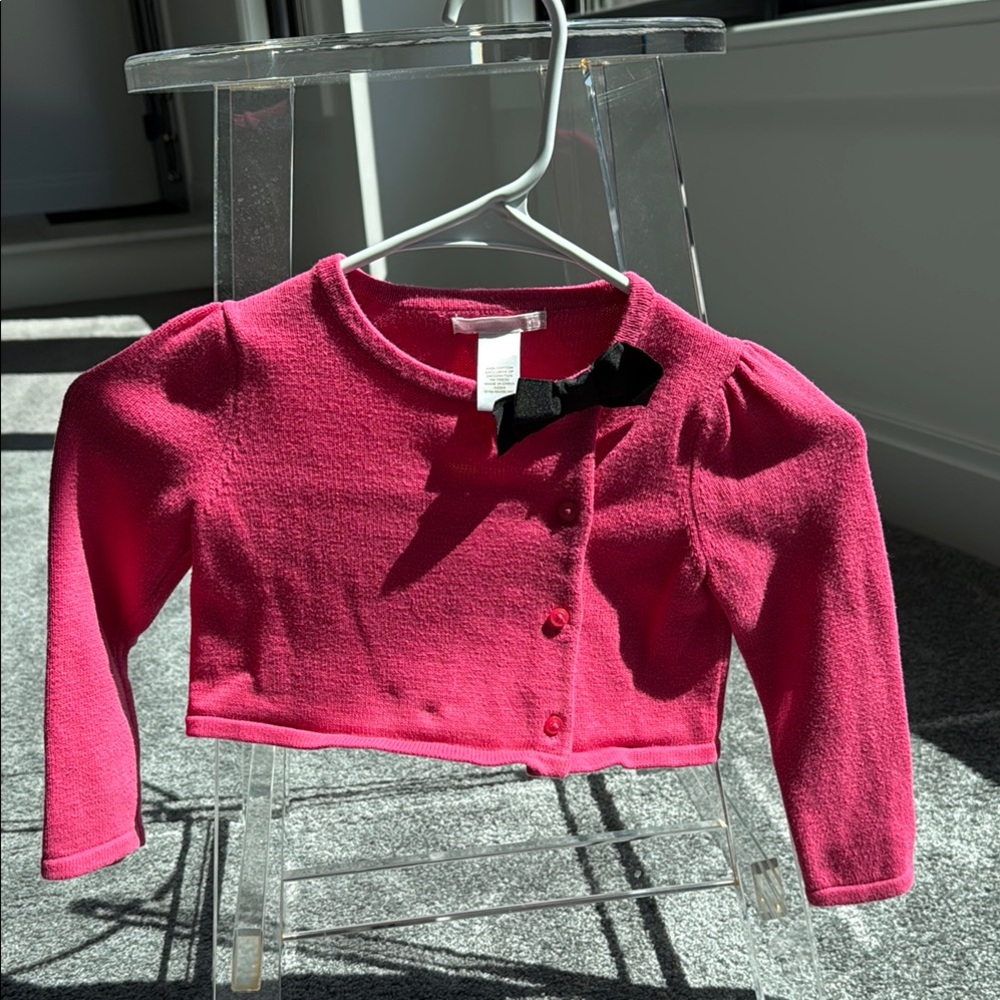 Janie and Jack Pink Knit Sweater